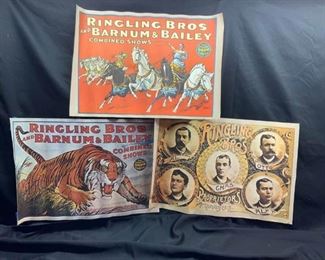 Vintage Ringling Brothers Barnum  Bailey Circus Posters