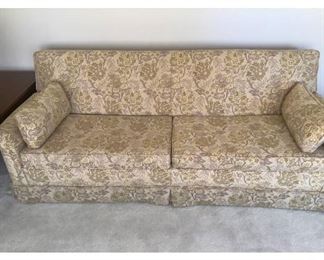 Yellow Cream Sleeper Sofa