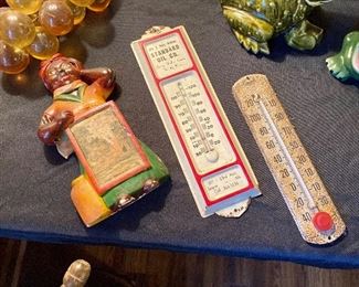 The middle thermometer is from the Jasper branch of the Standard Oil Co.