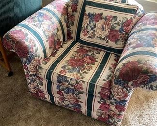 Floral arm chair $50.