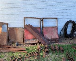 One pair sport coupe doors with glass (unknown if safety glass or not) 2 sport coupe visors, 6 generators