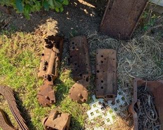 3 cylinder heads for a stock Model A, 4 cylinder and 2 timing covers