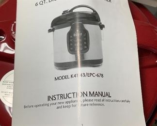 Cooks Essentials 6 qt Digital Pressure Cooker