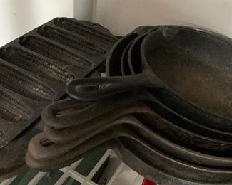 Cast Iron Pans and Cornbread Molds