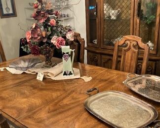 Another fine dining table with 6 chairs and china cabinet to match