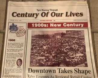 Tyler, TX, celebration newspaper of the 1900's