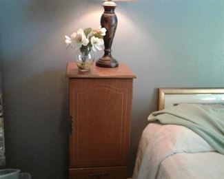 Oak JEWELRY Cabinet with Mirror