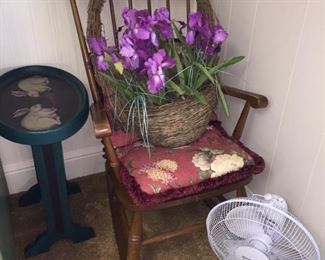 Floral Decorations/Rocking Chair