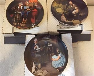 Knowles Limited Edition Norman Rockwell Plates