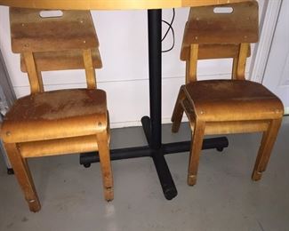 Set of 4 Bent Wood Chairs