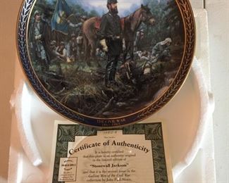 Stonewall Jackson Commemorative Plate