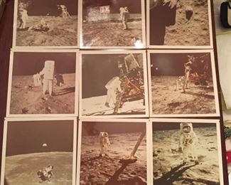 Vintage Moon Landing Photographs