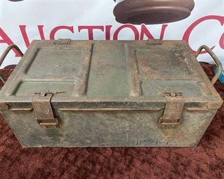 Old Military Metal Ammunition Crate(WW2)