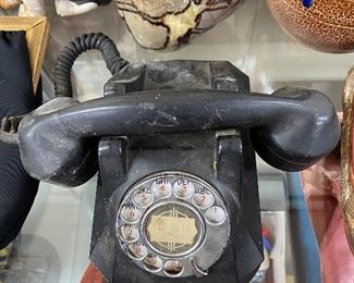 Old Bakelite Rotary Dial Phone