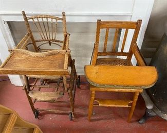 Early Primitive High Chairs