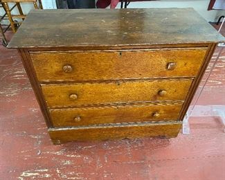 Old Three Drawer Chest
