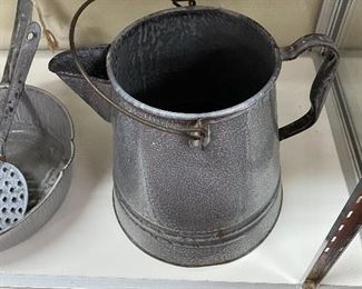 Old Graniteware Coffee Pot 