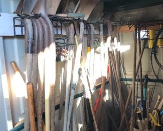 maybe every kind of shovel known to man? 