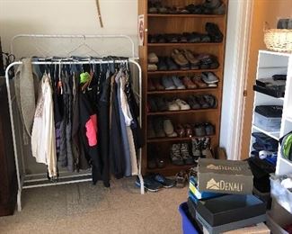 clothes Mens Medium - Shoes size 10 Vintage and new - very nice clothes here! this is a small idea of how much we have!