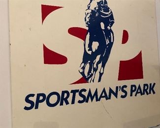 vintage Sportsmans Park sign