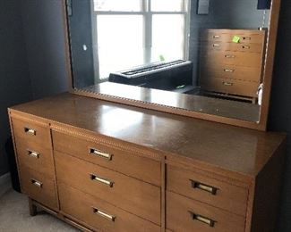 MCM dresser with mirror