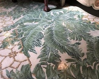 Palm leaf rug