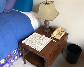 Afgans, Flip Top gate leg side table