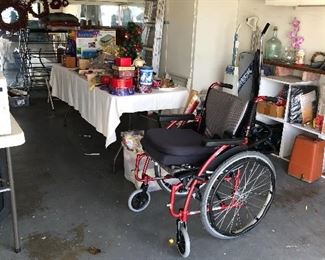 Wheel Chair, Vintage Projector of Super 8 films, Christmas - loads on Manuals on Computer programming, lots of Vacuums