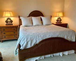 King size bed by “Tommy Bahama” Lexington (mattress box spring not available)