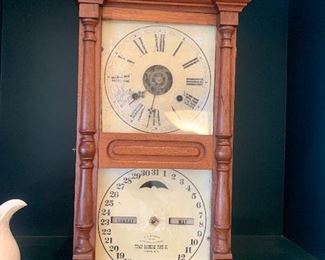 Antique clock by Ithaca Calendar Clock Co.