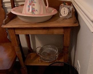 $150- Wash stand  $50-Pitcher and wash bowl 