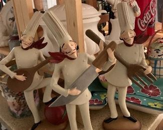 $36~ SET OF THREE BAKERS PLAYING UTENCILS 