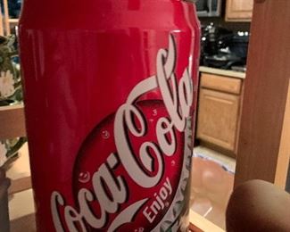  $40~ COOL! COCA COLA CAN COOKIE JAR 10 1/4 TALL