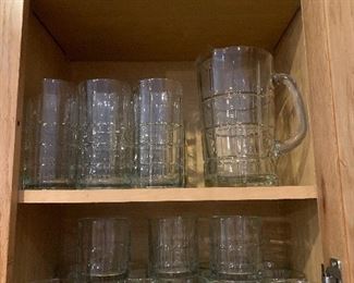 ANCHO HOCKING "TARTON PLAID " OLD FASHION GLASSES 