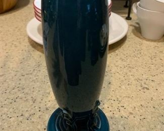 $20~FIESTA TEAL VASE 