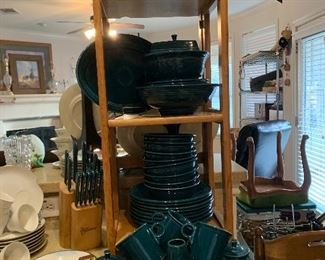 $500 ~ WOW!!!!! WONDERFUL COLLECTION OF 45 PIECES OF FIESTA TEAL 