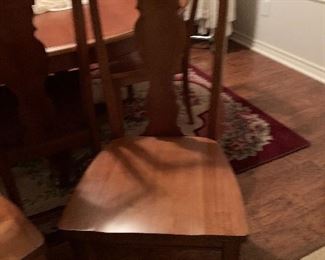 $775~ OBO ~ SET OF EIGHT SOLID WOODEN CHAIRS 