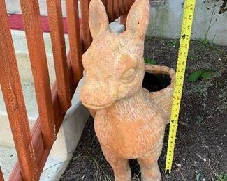 $68~ LARGE TERRA -COTTA MULE/ DONKEY