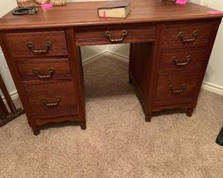 $225~ VINTAGE OAK DESK