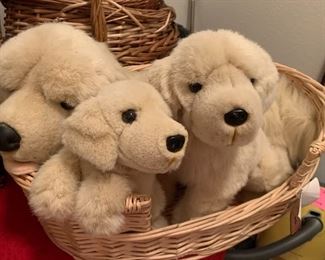 $36 ~ LABRADOR MOMMA WITH PUPS IN A BASKET 