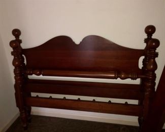DAVIS CABINET COMPANY, FULL SIZE BED MADE WITH SOLID CHERRY LUMBER.