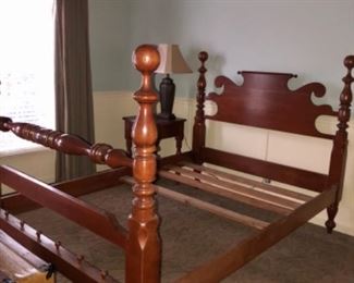 CASSADY HANDMADE CANNON BALL BED AND NIGHTSTAND