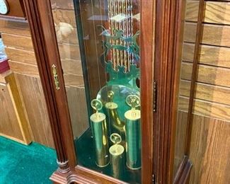Lot 5000. $900.00 Like New Howard Miller Grandfather Clock. Beautiful wood grain. keeping great  time. This is Model 610-451 with Movement: 354044J.  Howard Miller Clocks are some of the best on the market.  Heirloom quality. Incomparable workmanship, unsurpassed quality and a quest for perfection. It’s what Howard C. Miller insisted on when he founded the company back in 1926. Howard Miller clocks offer Quality, Selection and Value.  24" W  x  84" H  x 14.5" D