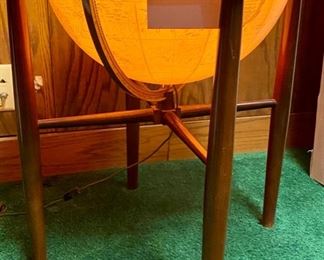 Lot 5006. $350.00 Very Cool Vintage Replogle World Classic Lighted 16" Globe with Floor Standing MCM Stand.  30" H  x  22" diameter.