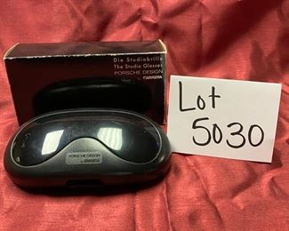 Lot 5030. $100.00  Vintage Porsche Design Studio Sunglasses by Carrera #5658-90  Black Frames and Dark Lenses.  Includes original case and outer box.  Very Rare from 1980's and Made in Austria.  