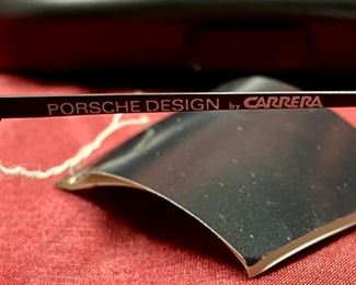 Lot 5030. $100.00  Vintage Porsche Design Studio Sunglasses by Carrera #5658-90  Black Frames and Dark Lenses.  Includes original case and outer box.  Very Rare from 1980's and Made in Austria.  