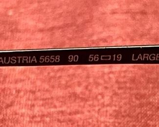 Lot 5030. $100.00  Vintage Porsche Design Studio Sunglasses by Carrera #5658-90  Black Frames and Dark Lenses.  Includes original case and outer box.  Very Rare from 1980's and Made in Austria.  