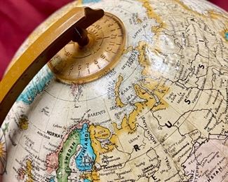 Lot 5056. $40.00. New Old Stock Vintage Replogle 9" diameter Globe World Classic Series