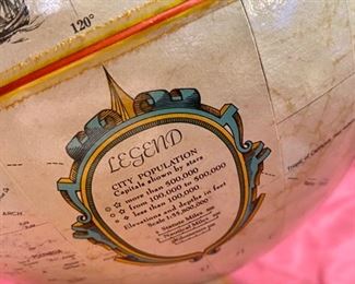 Lot 5056. $40.00. New Old Stock Vintage Replogle 9" diameter Globe World Classic Series