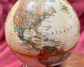 Lot 5057.  $35.00   Replogle 5" World Classic Globe w/ Pen on hardwood base.  Quantity 2 available.
